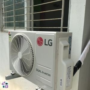 A LG outdoor AC unit to repair