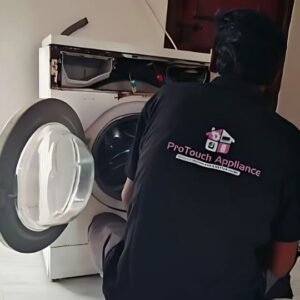 ProTouch Appliance Technician repairing washing machine