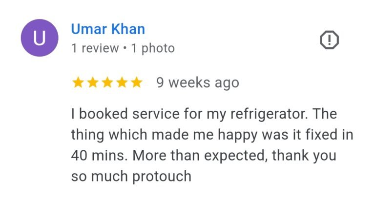 google review of protouch appliance